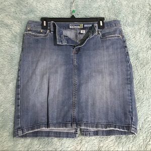 Old Navy stretchy jean pencil skirt